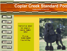 Tablet Screenshot of brownandredstandardpoodlesofcoplarcreek.com